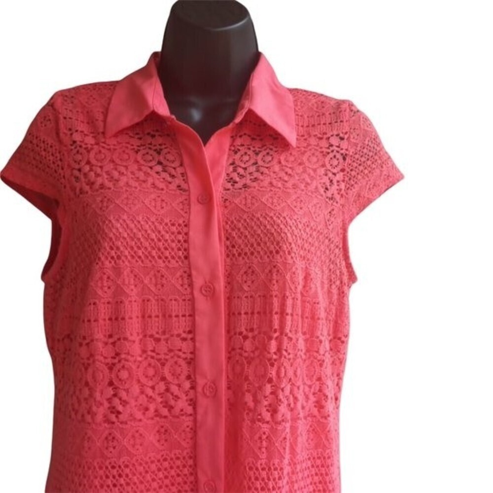 - CB Established 1962 Floral Embroidered Lace Dress Size 14 - Picture 2 of 6